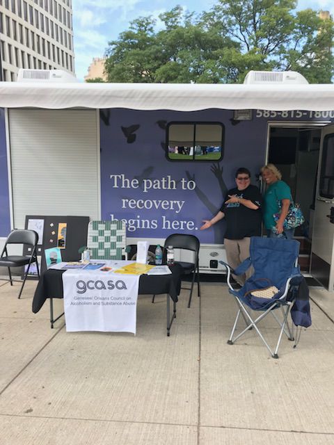 With mobile units like this one, Peer Recovery Advocates are able to go into the communities.